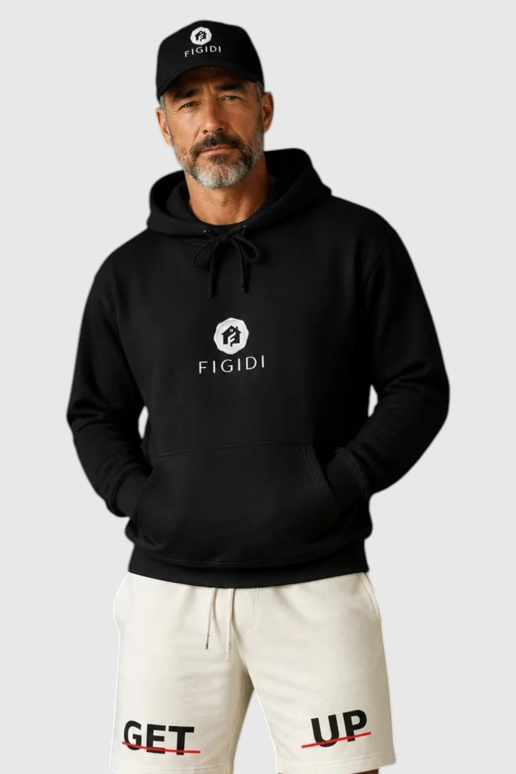 Hoodie — 'Life So Short' Minimal Logo Black Pullover