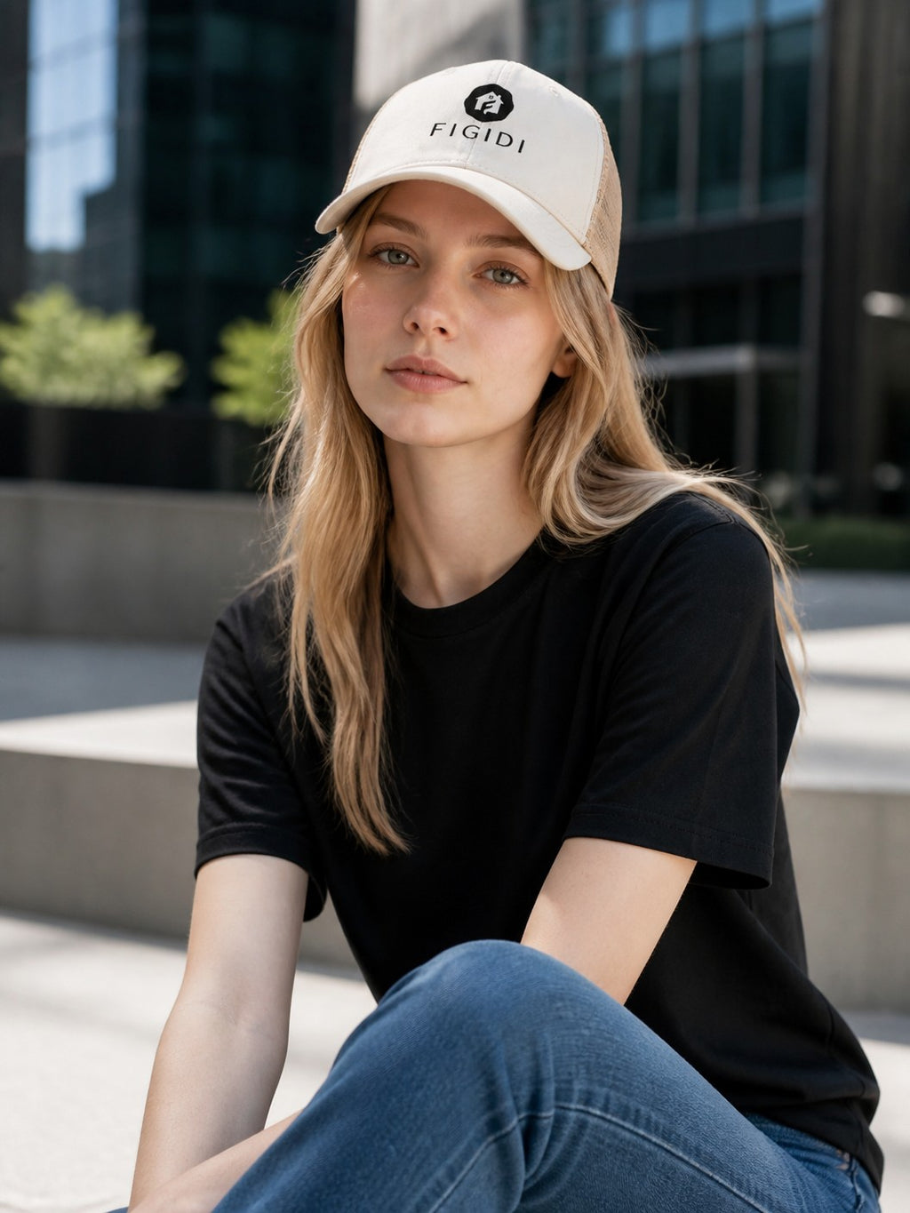 Women's Washed Mesh-Back Cap